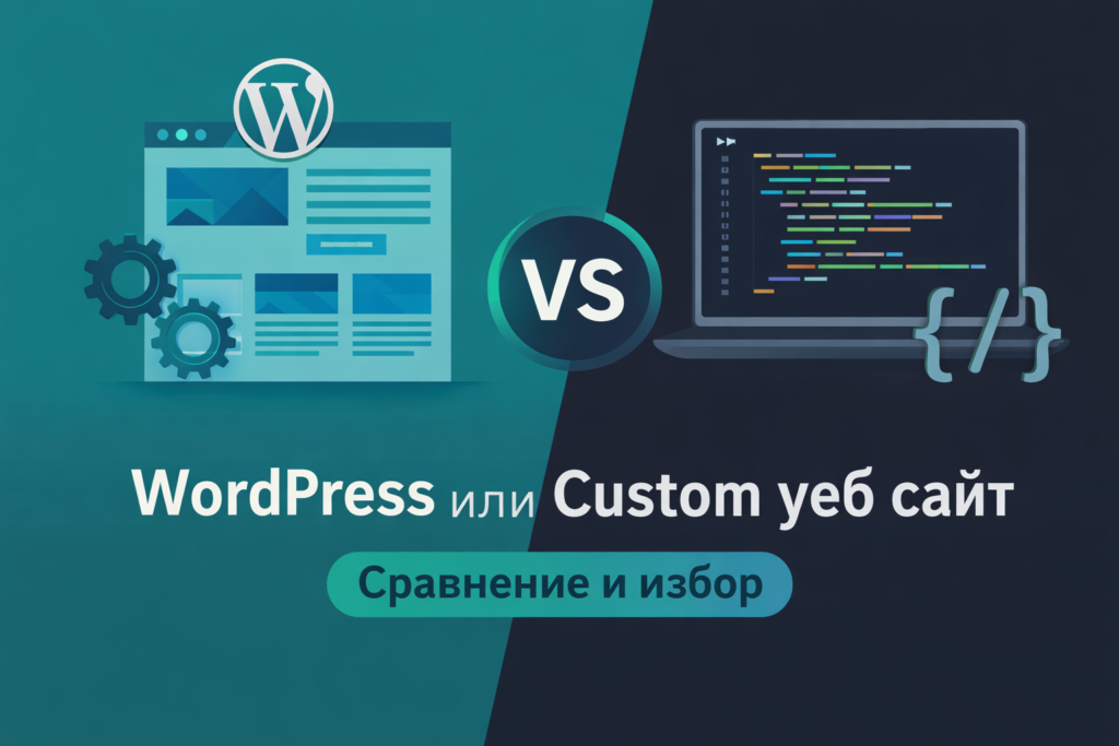 WordPress или custom уеб сайт – сравнение между CMS платформа и custom разработка