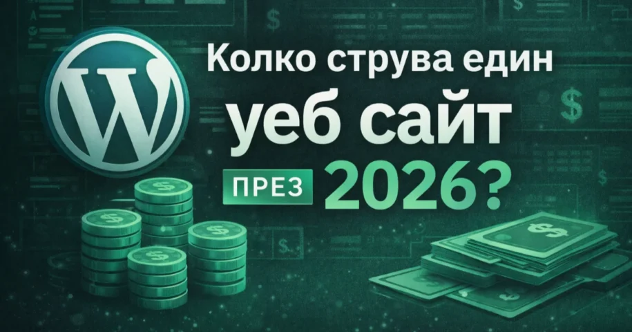 Колко струва изработката на уеб сайт през 2026 – WordPress цени, поддръжка и реални разходи